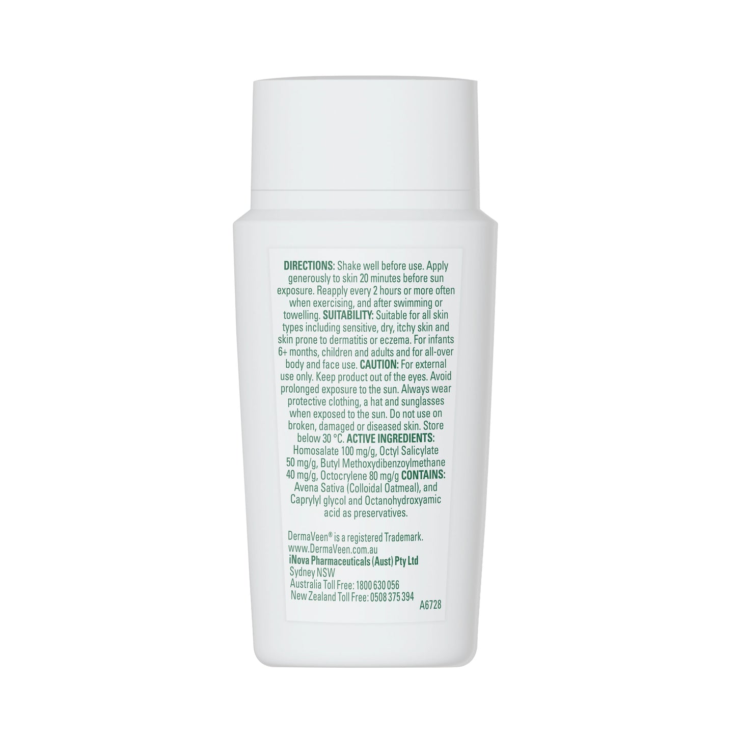DermaVeen Sensitive Sun Invisible Fluid SPF50+ 50ml - Cutprice Online