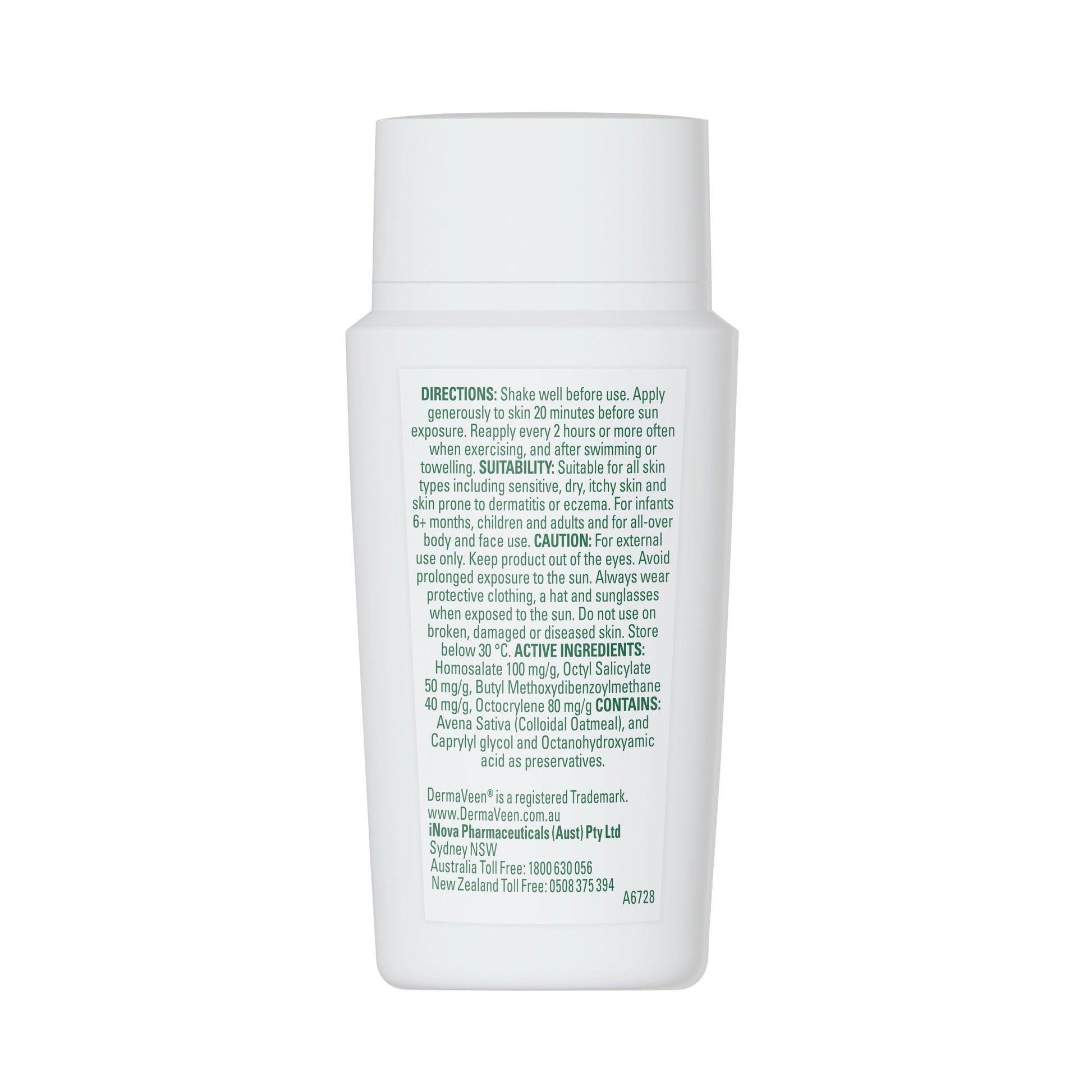 DermaVeen Sensitive Sun Invisible Fluid SPF50+ 50ml - Cutprice Online