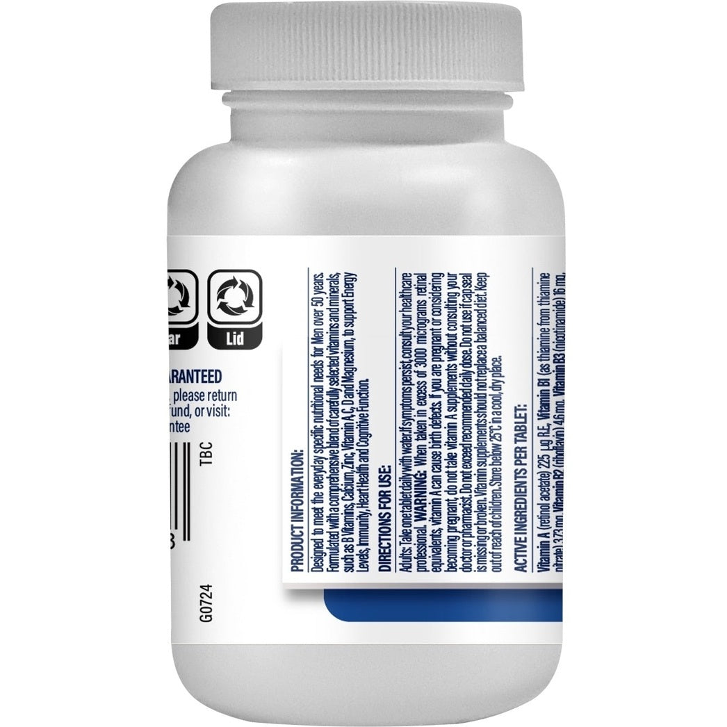 Guardian Men 50+ Years Multivitamins 60 Tabs - Cutprice Online