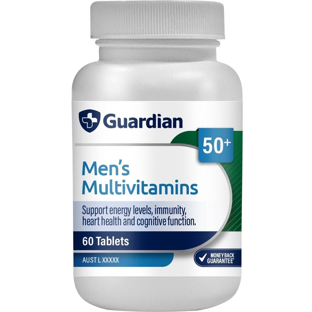 Guardian Men 50+ Years Multivitamins 60 Tabs - Cutprice Online