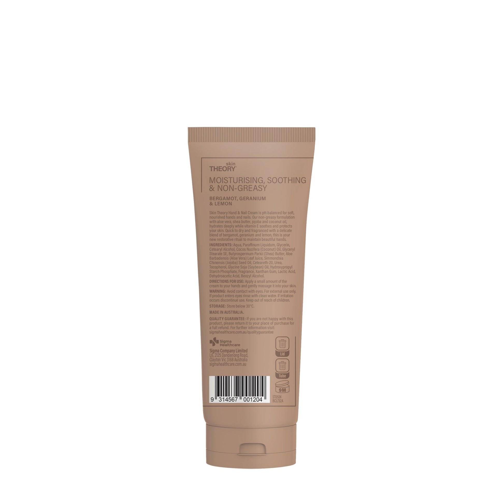 Skin Theory Hand & Nail Cream Bergamot 125ml