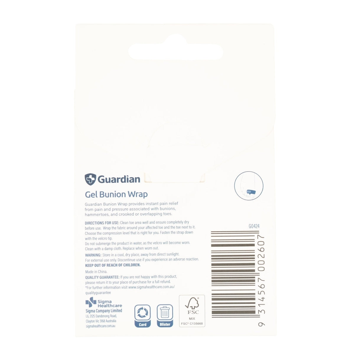 Guardian Gel Bunion Wrap