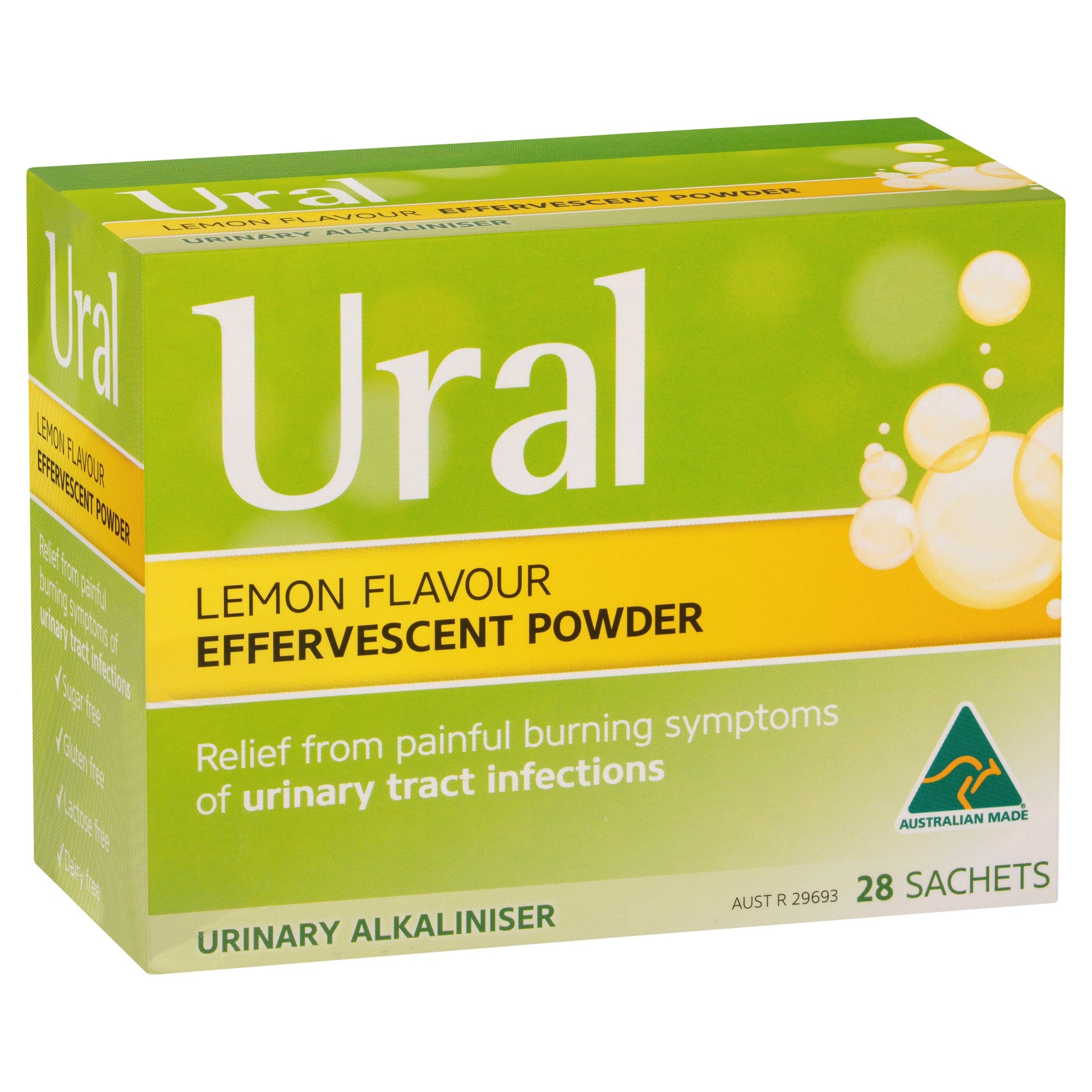 URAL Effervescent Powder Lemon  28 Sachets - Cutprice Online