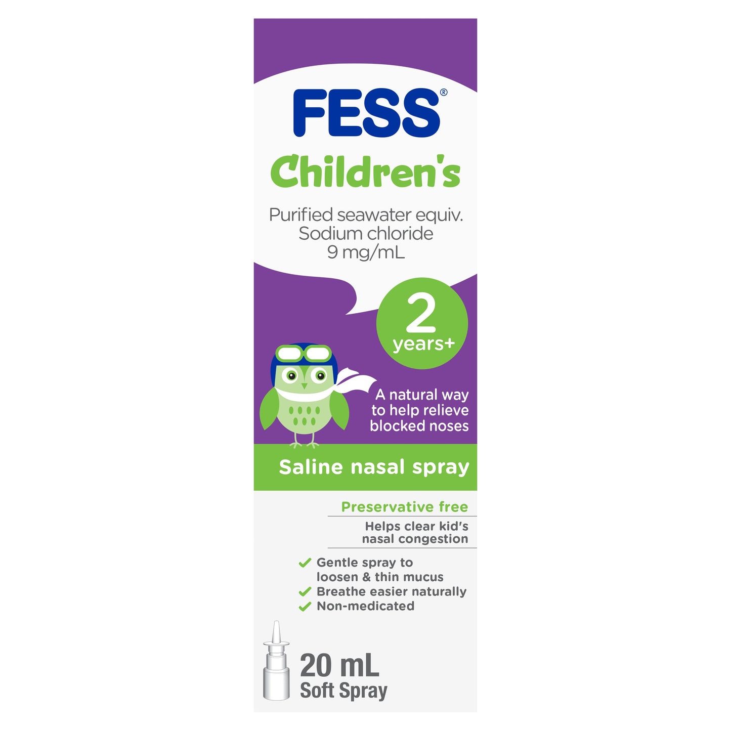 Fess Children's Nasal Spray 20ml - Cutprice Online