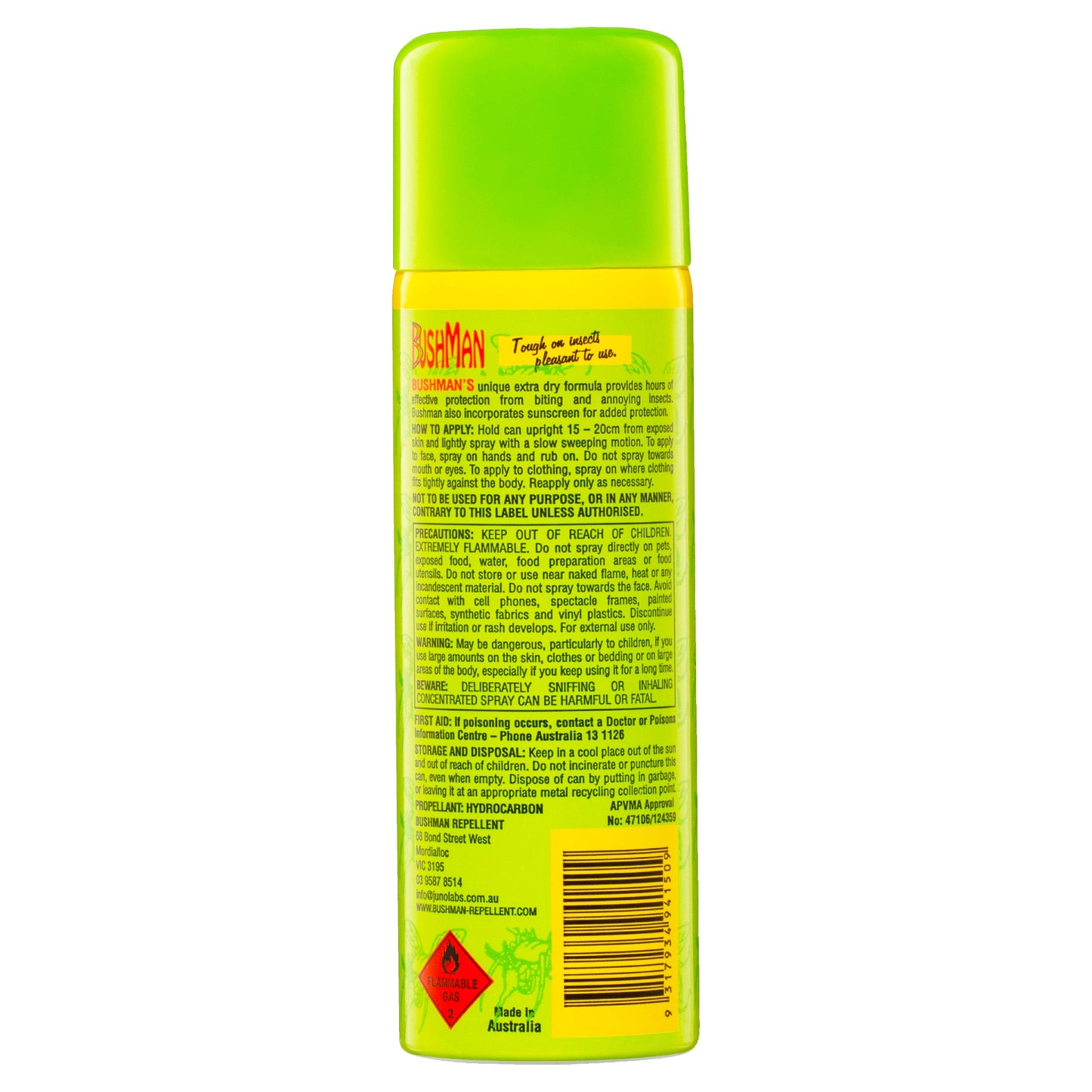 Bushman Plus 20% Deet Insect Repellent Aerosol 150g - Cutprice Online