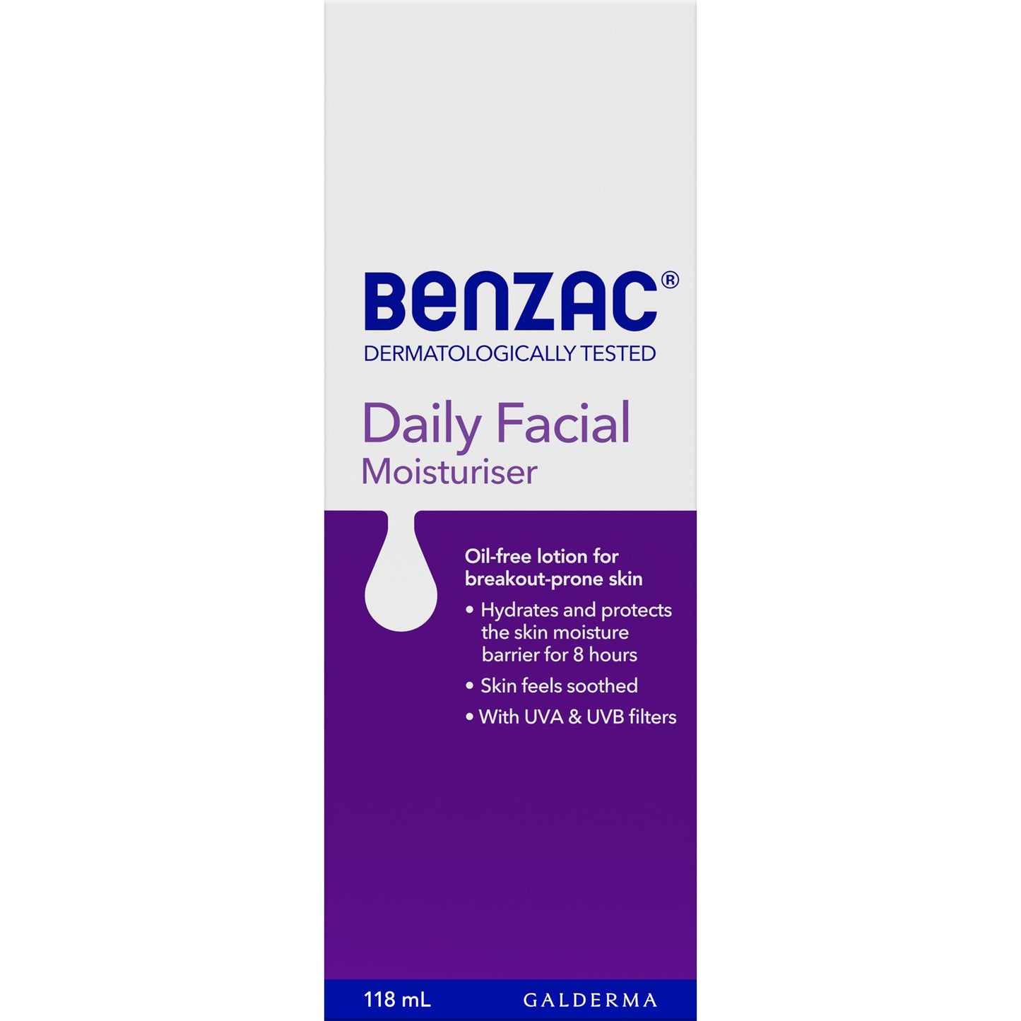 Benzac Daily Facial Moisturiser 118ml - Cutprice Online