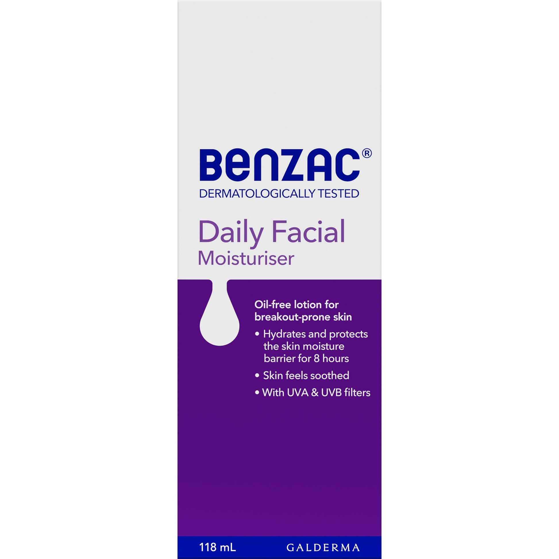 Benzac Daily Facial Moisturiser 118ml - Cutprice Online