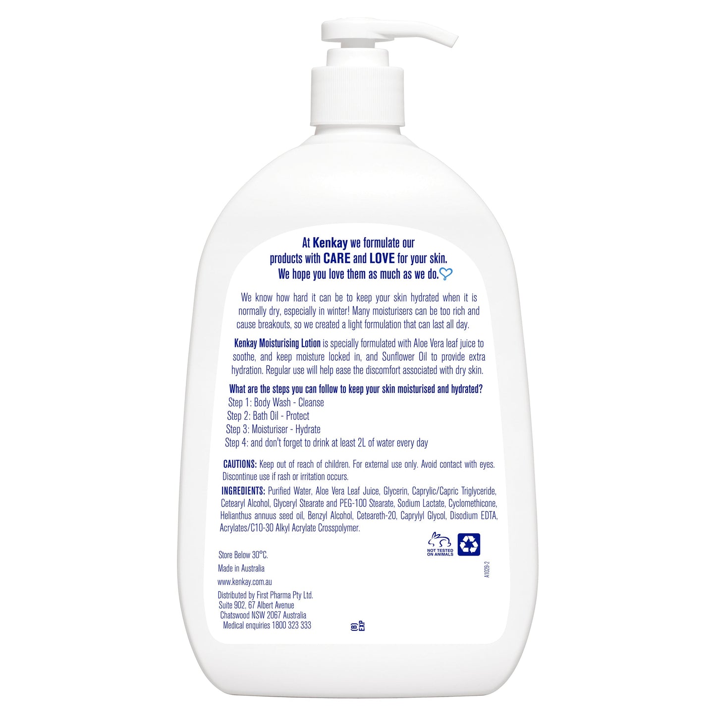 Kenkay Dry Skin Moisturising Lotion 1 Litre - Cutprice Online