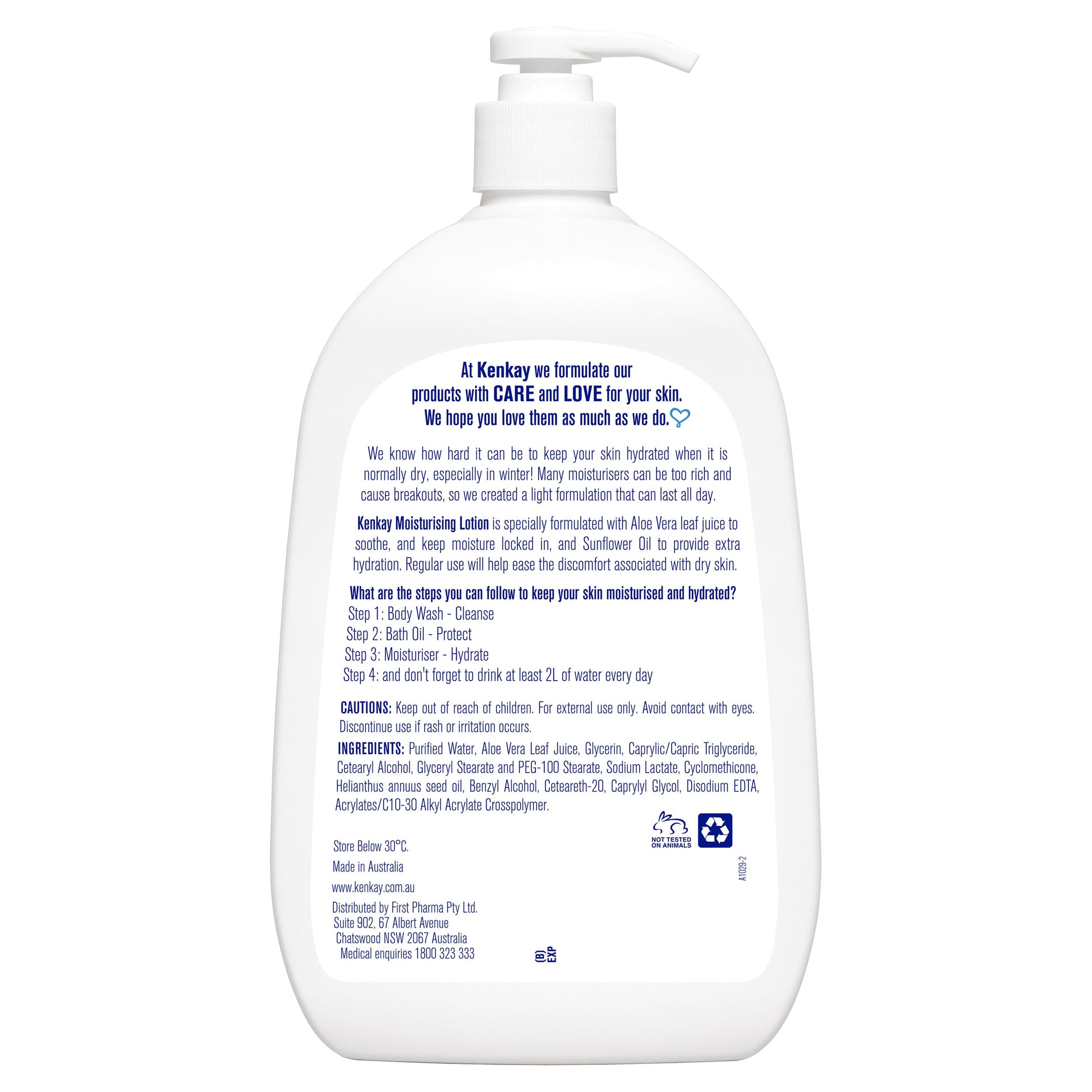 Kenkay Dry Skin Moisturising Lotion 1 Litre - Cutprice Online