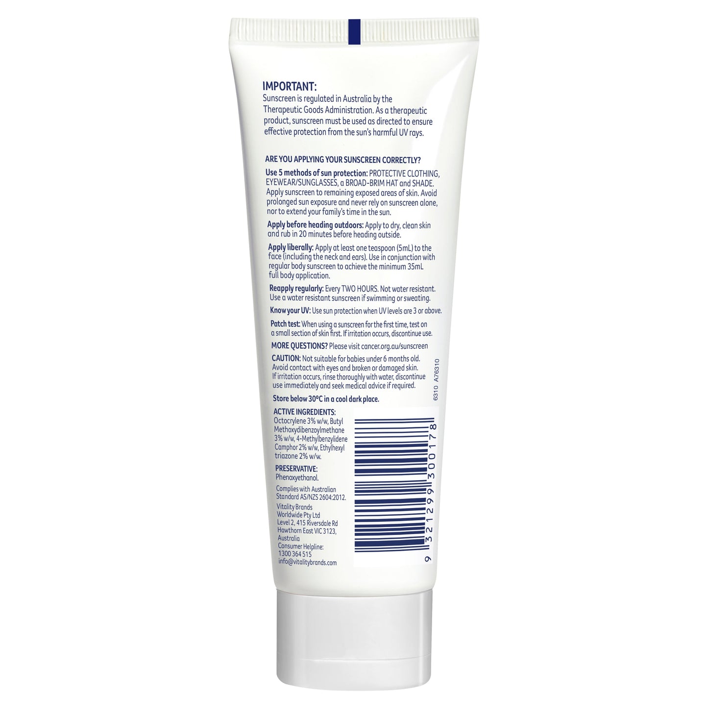 Cancer Council SPF 50+ Day Wear Face Matte Medium Tint 75ml Tube - Cutprice Online