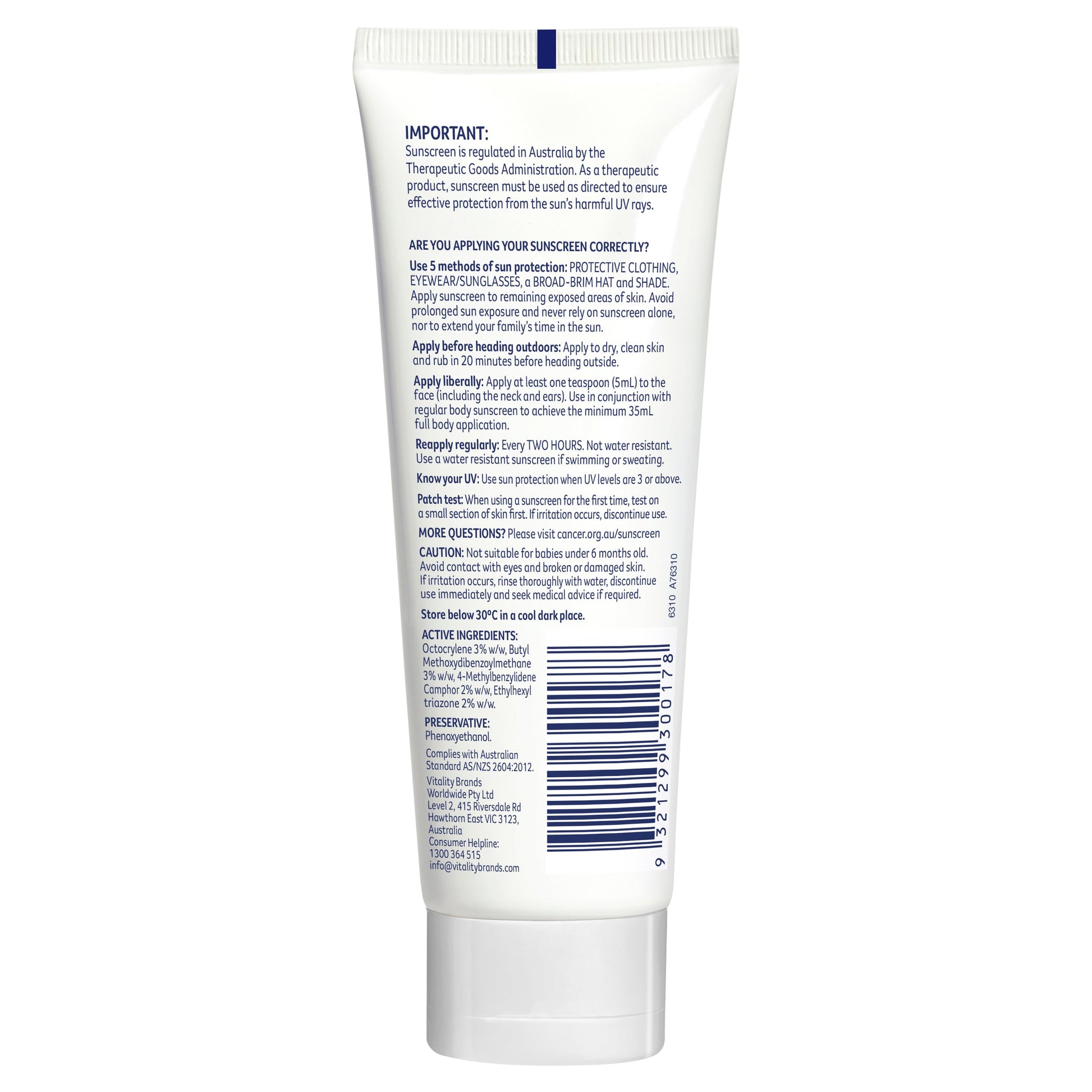Cancer Council SPF 50+ Day Wear Face Matte Medium Tint 75ml Tube - Cutprice Online