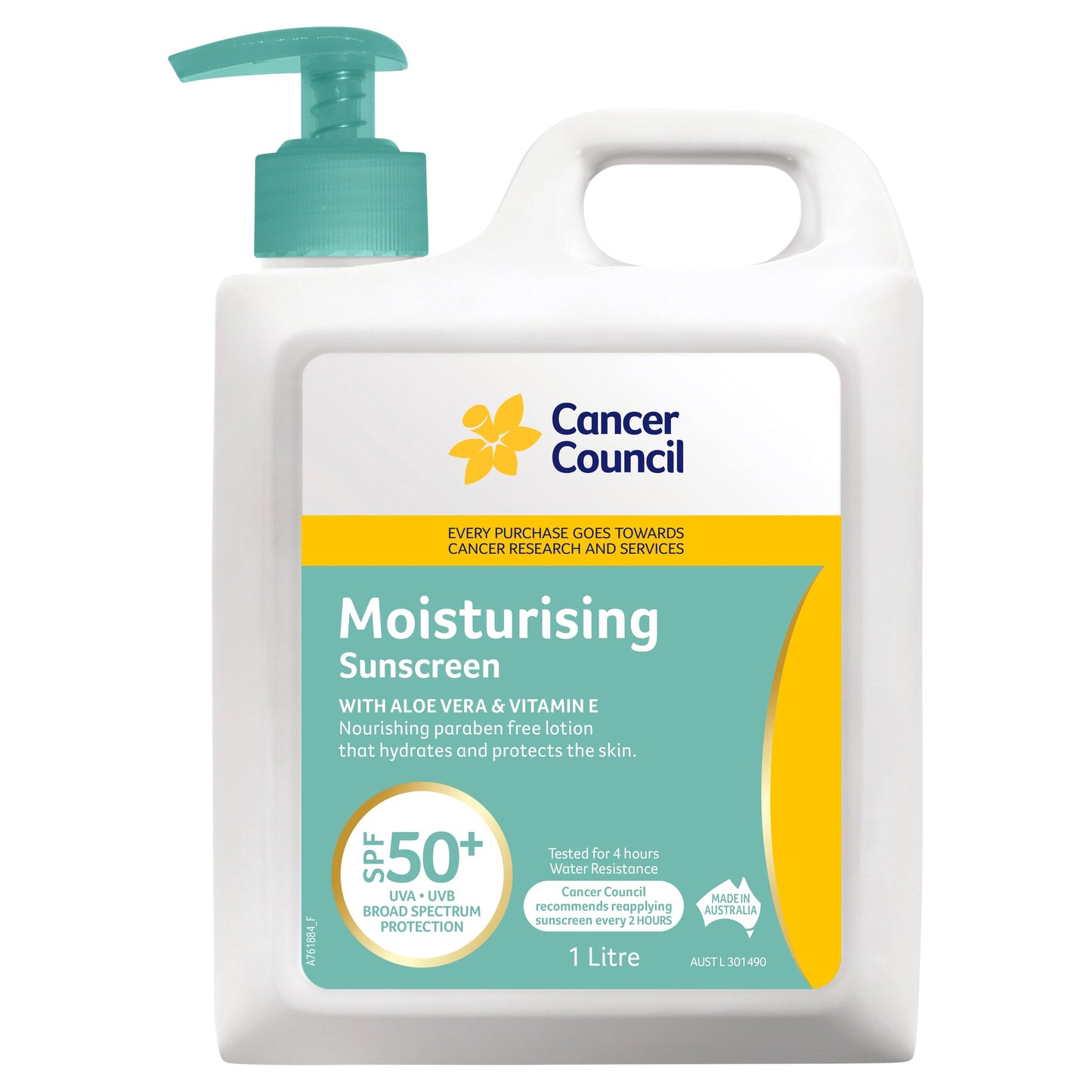 Cancer Council Moisturising Sunscreen SPF 50+ 1 Litre - Cutprice Online
