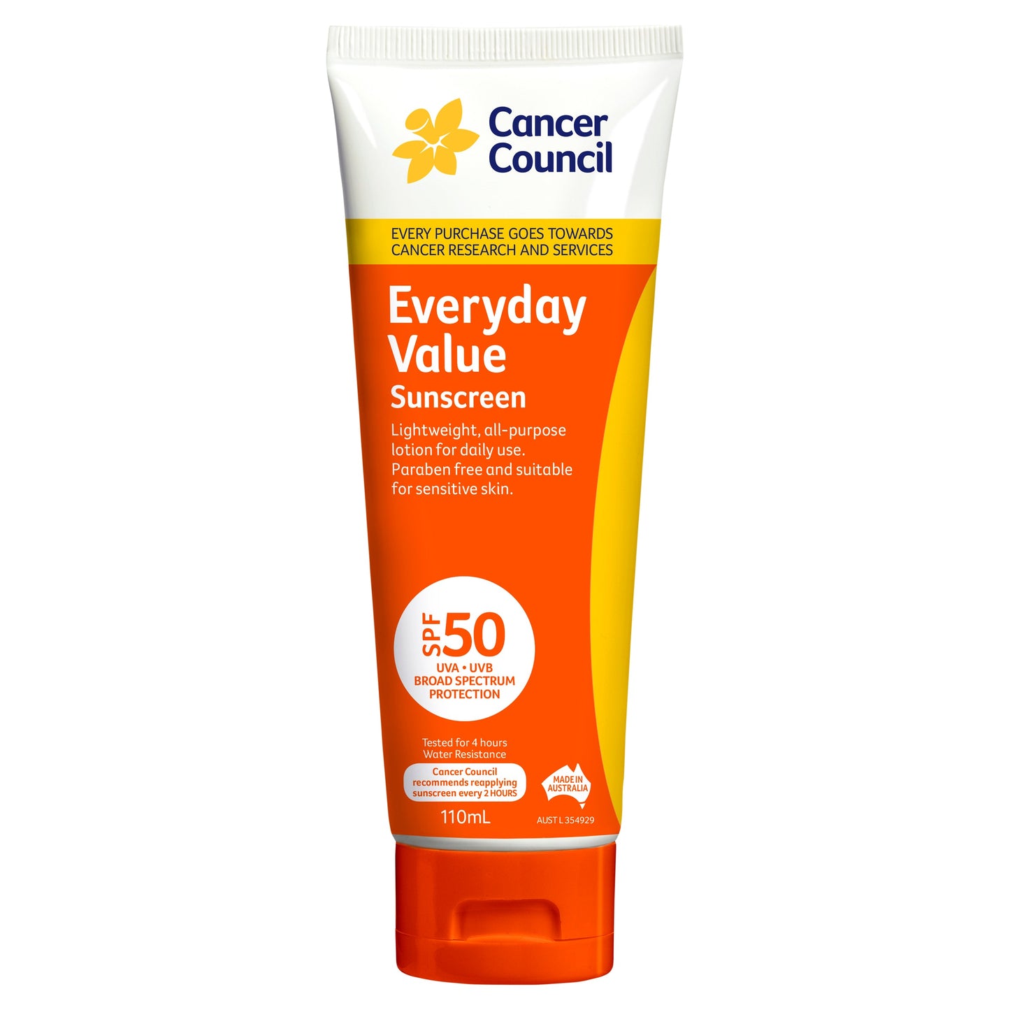 Cancer Council Everyday Value Sunscreen SPF 50 110ml - Cutprice Online