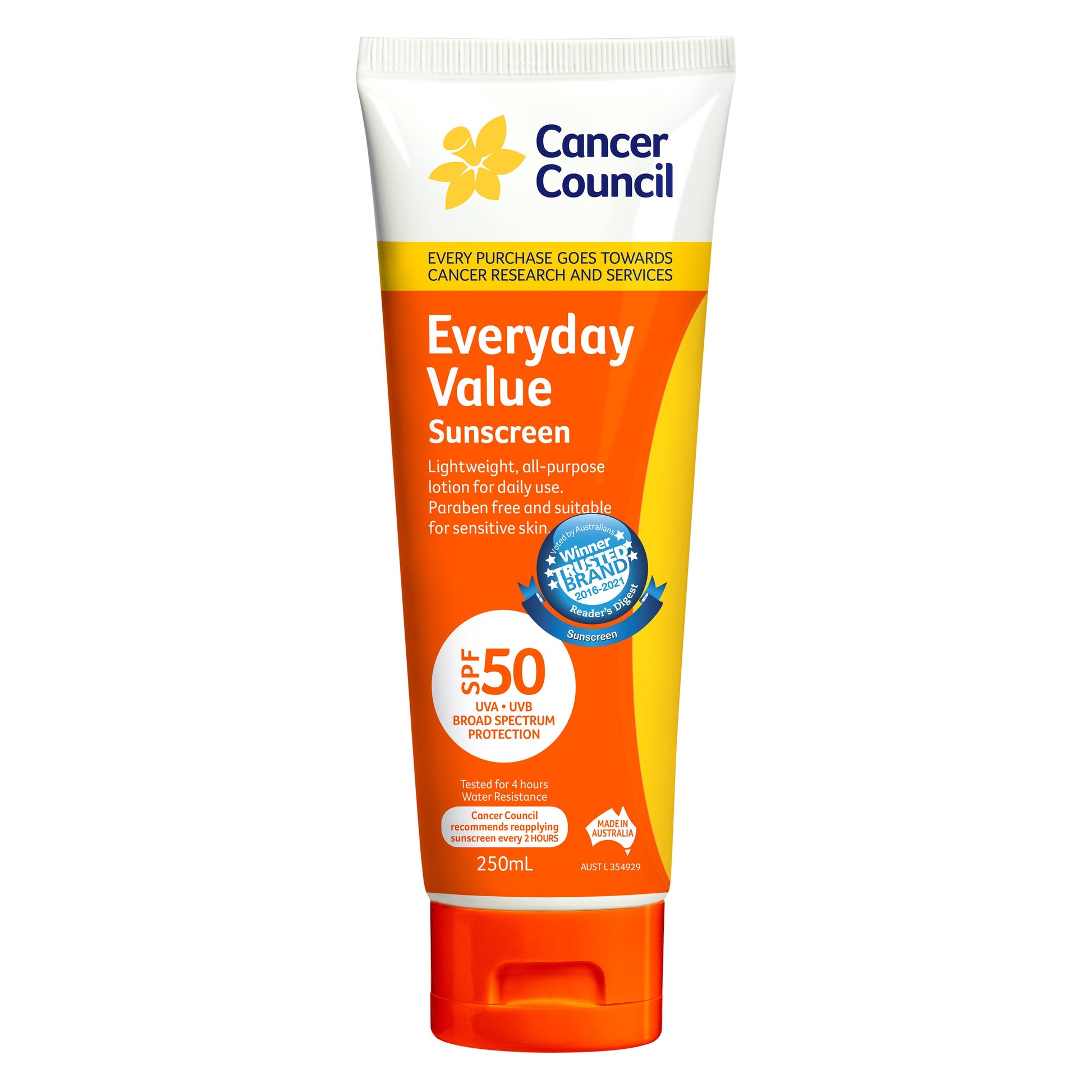 Cancer Council Everyday Value SPF50 Sunscreen 250ml - Cutprice Online