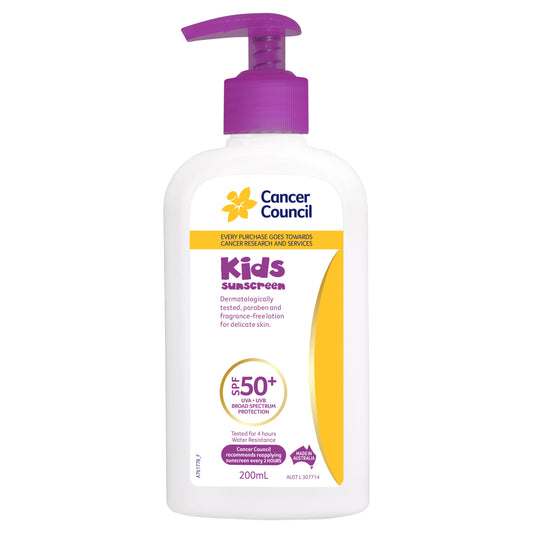 Cancer Council SPF 50+ Kids 200ml Finger Pump - Cutprice Online