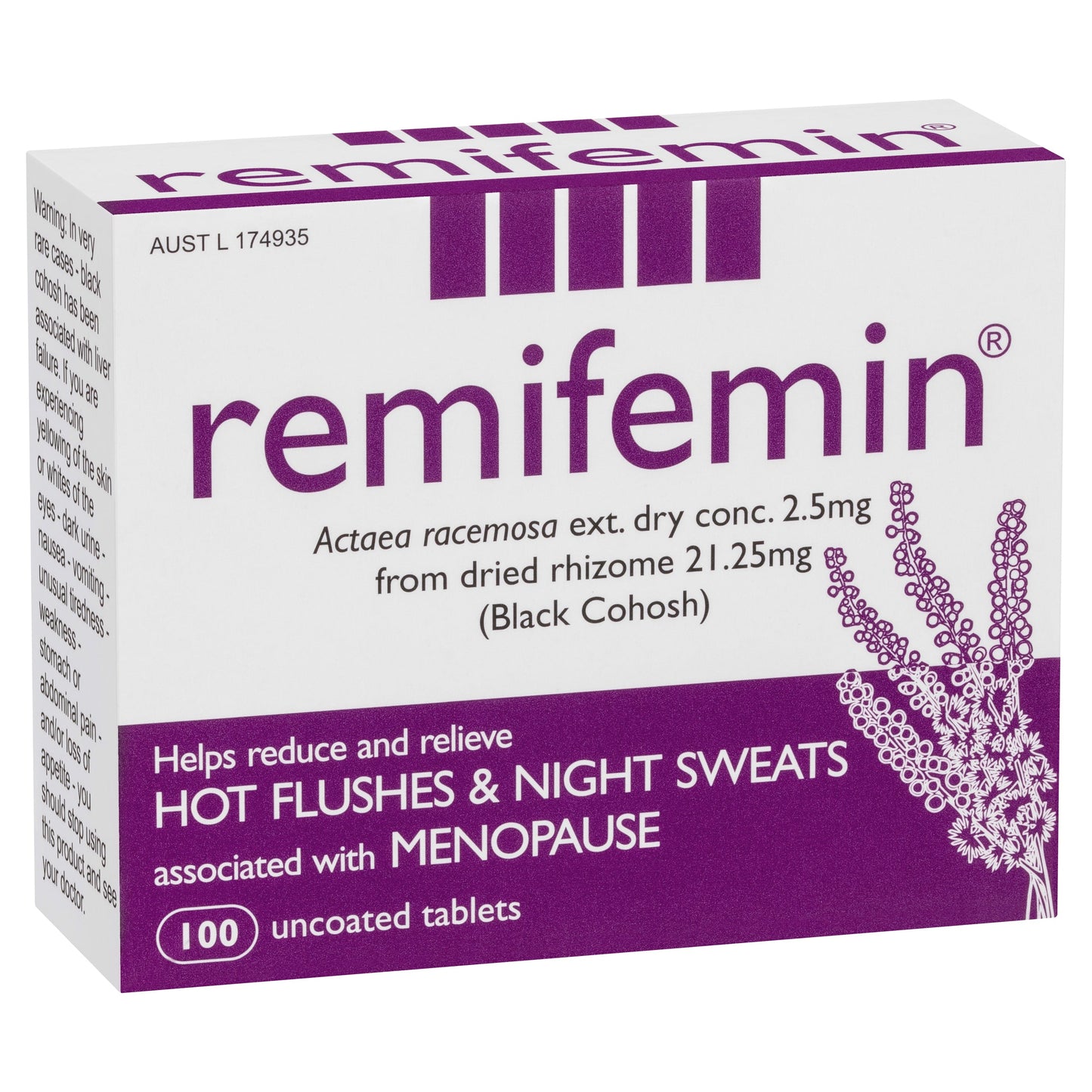 Remifemin Menopause Symptom Relief 100 Tablets - Cutprice Online