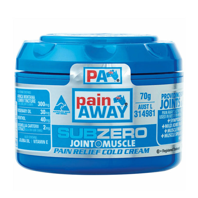 Pain Away Sub Zero Pain Relief Cold Cream 70g - Cutprice Online