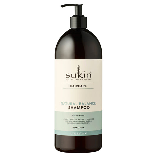 Sukin Natural Balance Shampoo 1 Litre - Cutprice Online