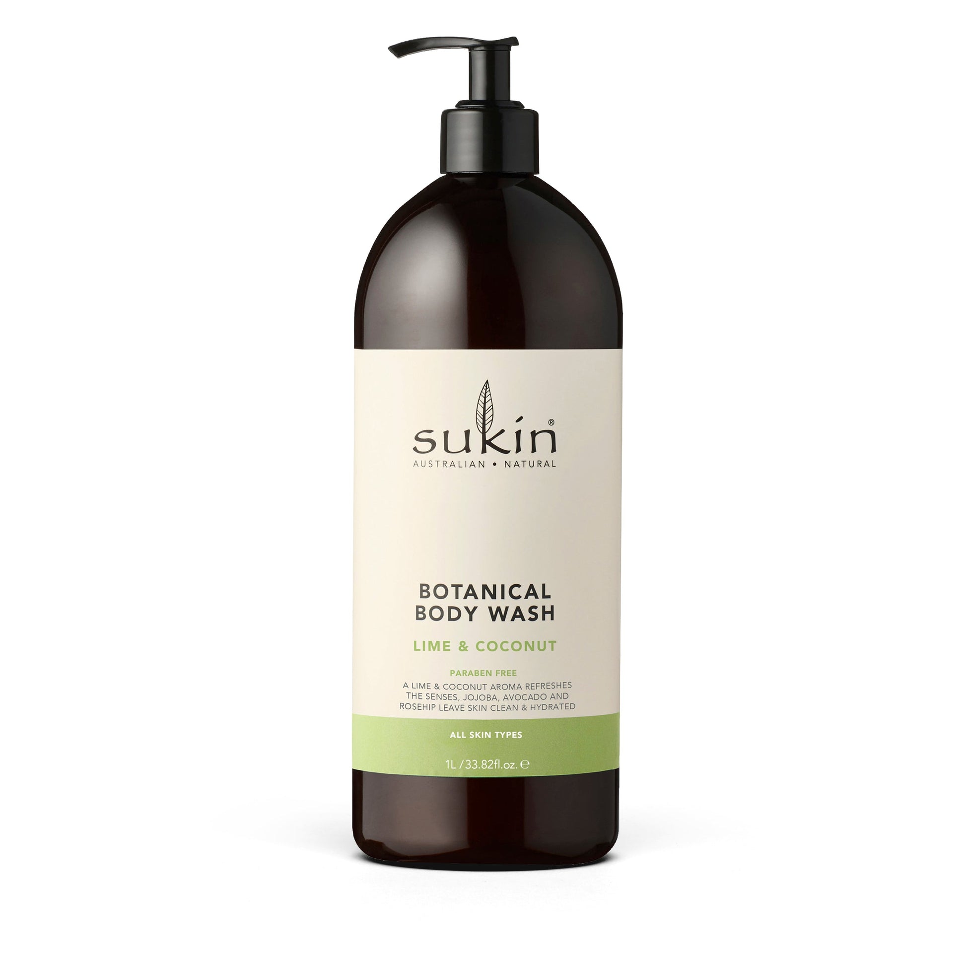Sukin Botanical Body Wash Lime Coconut Pump 1l - Cutprice Online