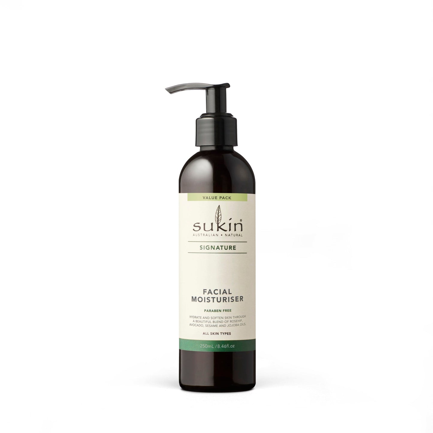Sukin Facial Moisturiser Pump 250ml