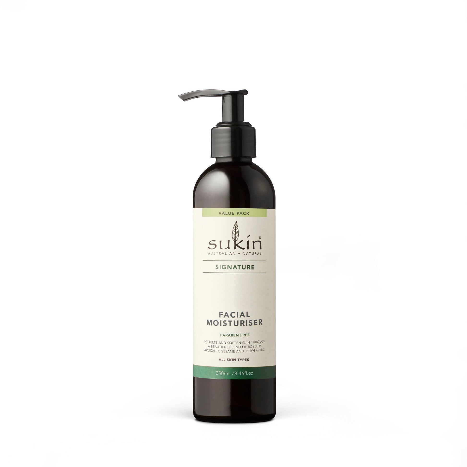 Sukin Facial Moisturiser Pump 250ml