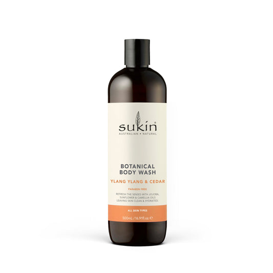 Sukin Botanical Body Wash Ylang Ylang & Cedar 500ml Cap