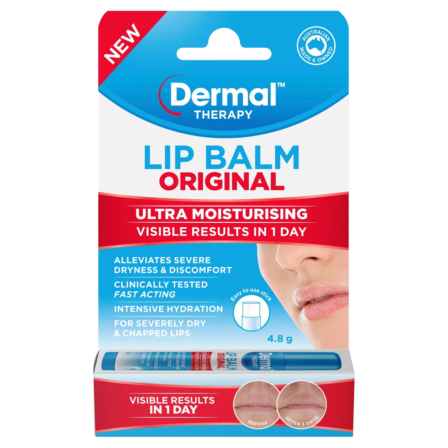 Dermal Therapy Lip Balm Stick 4.8g - Cutprice Online