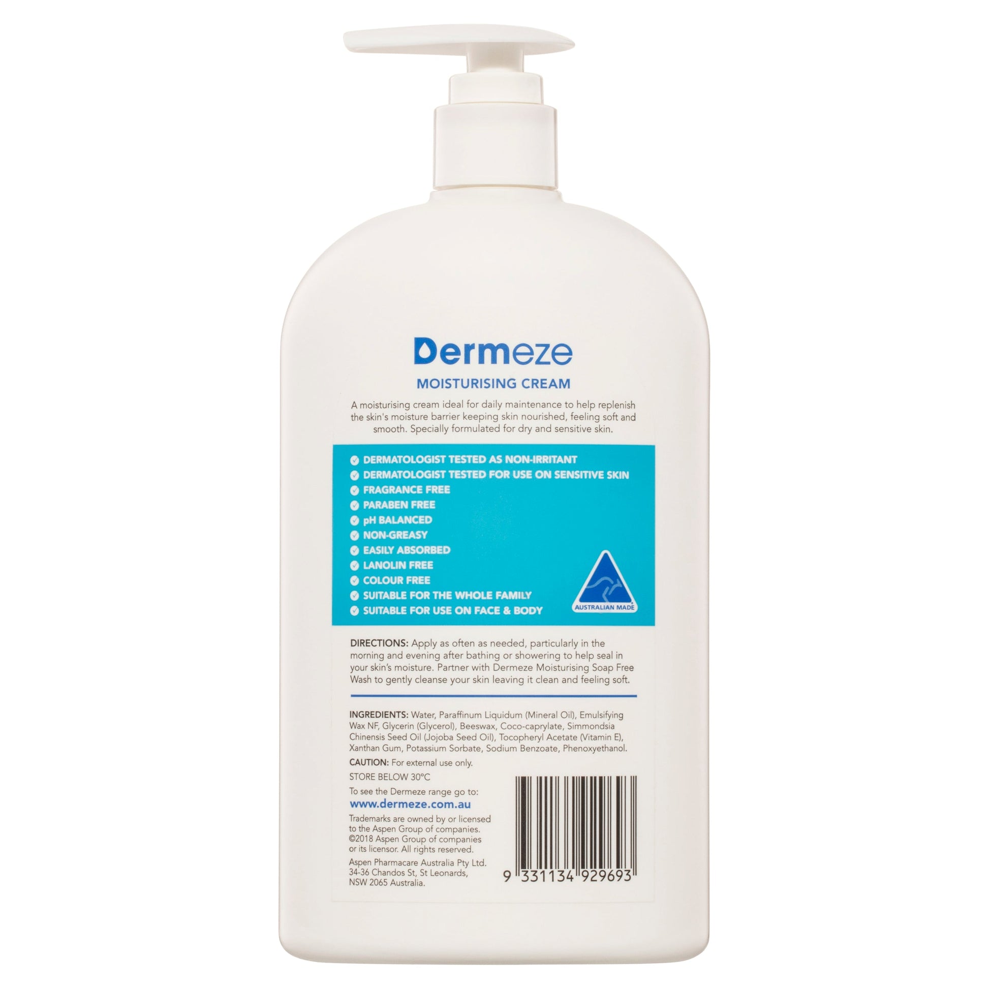 Dermeze Moisturising Cream 500g - Cutprice Online