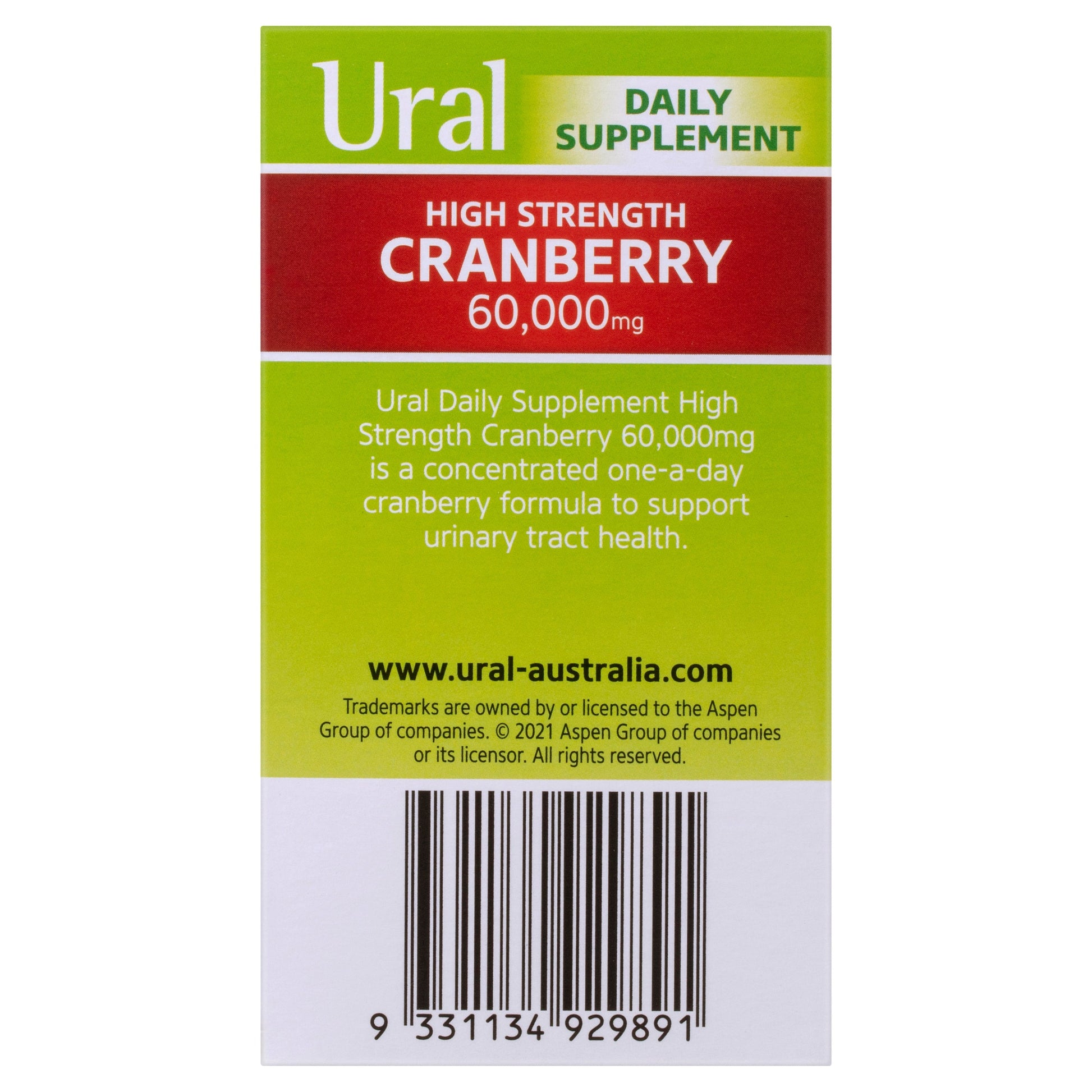 Ural Cranberry Daily 90 Capsules - Cutprice Online