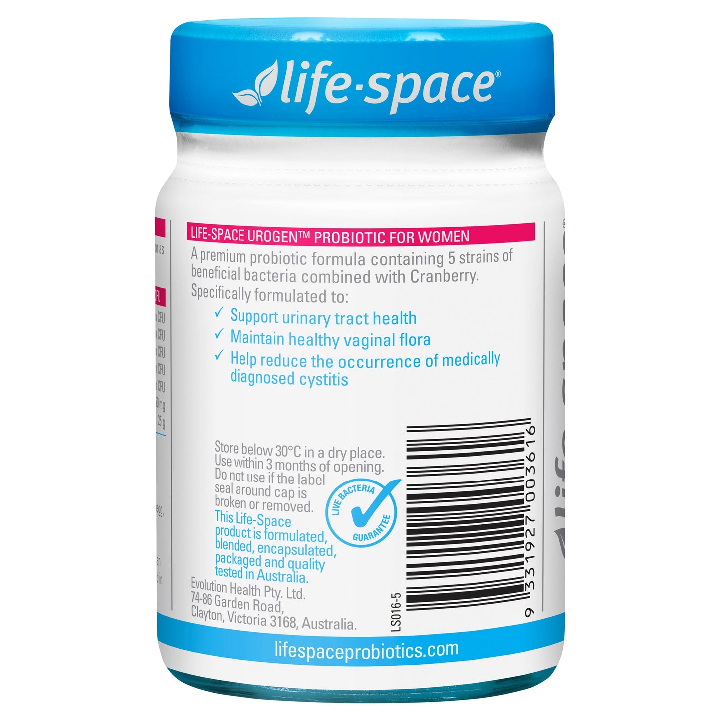Life Space Urogen Probiotic For Women 60 Capsules - Cutprice Online