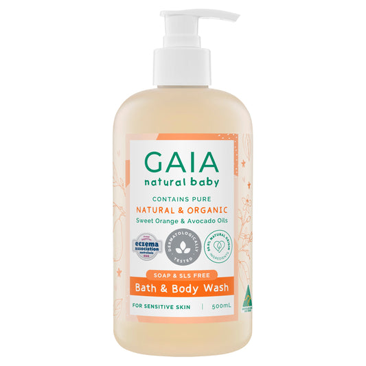 GAIA Baby Bath & Body Wash 500ml - Cutprice Online
