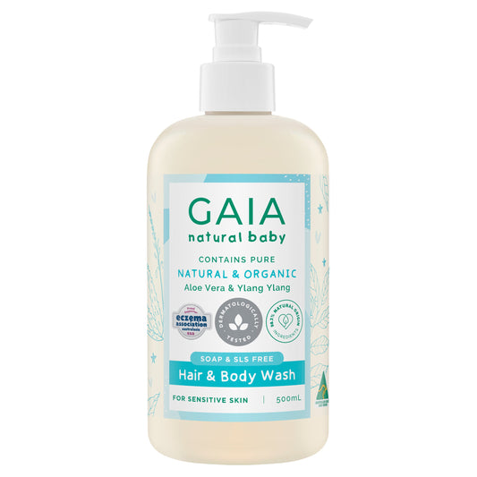 GAIA Natural Baby Hair & Body Wash 500ml - Cutprice Online