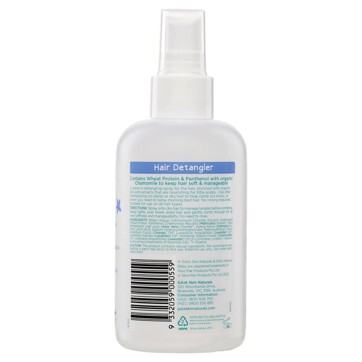 GAIA Baby Conditioning Detangler 200ml - Cutprice Online