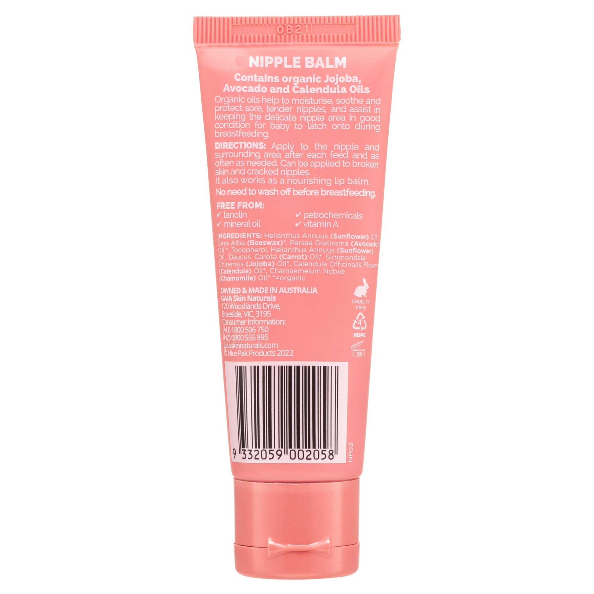 GAIA Pure Pregnancy Nipple Balm 40ML - Cutprice Online