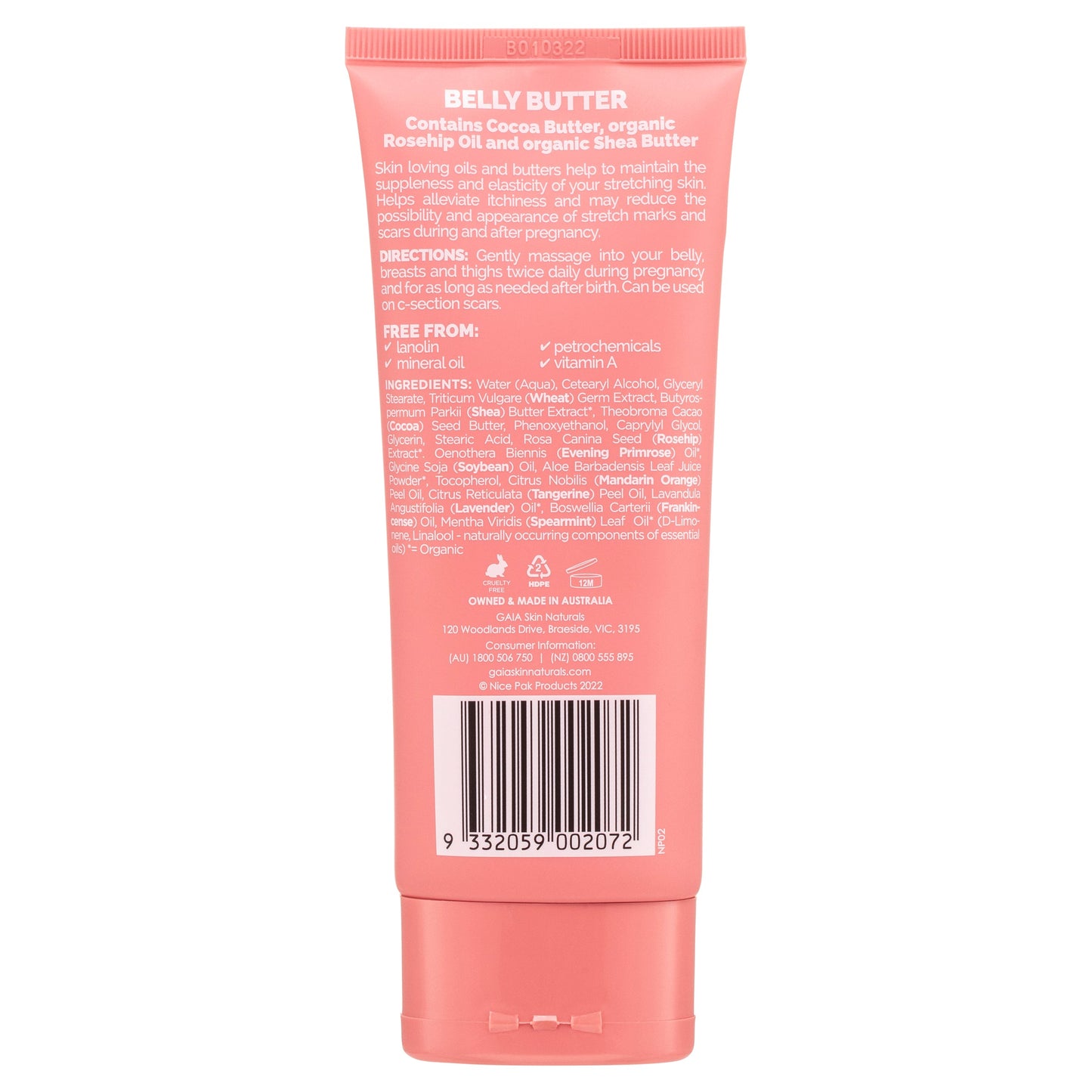 Gaia Belly Butter For Mum 150ml - Cutprice Online