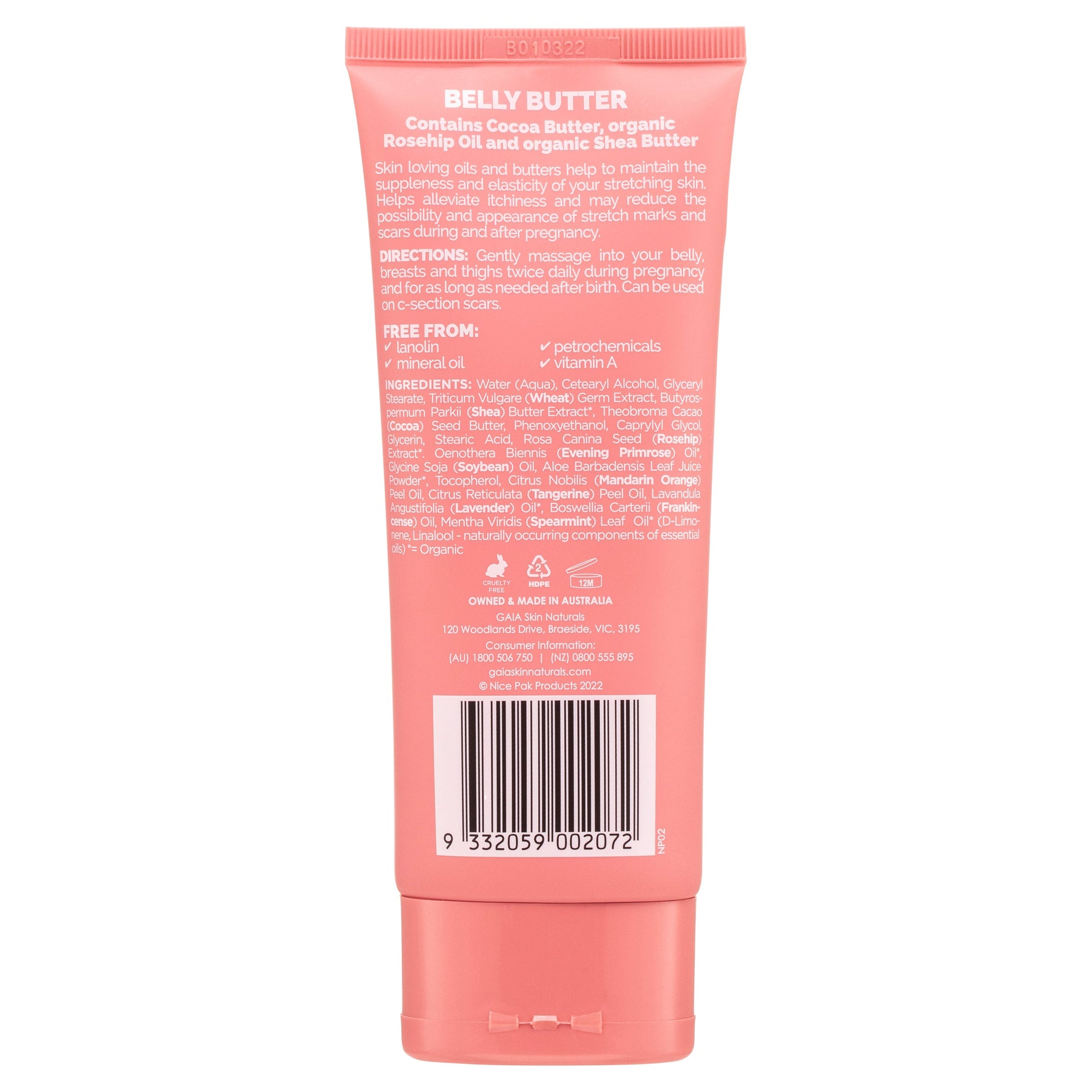 Gaia Belly Butter For Mum 150ml - Cutprice Online