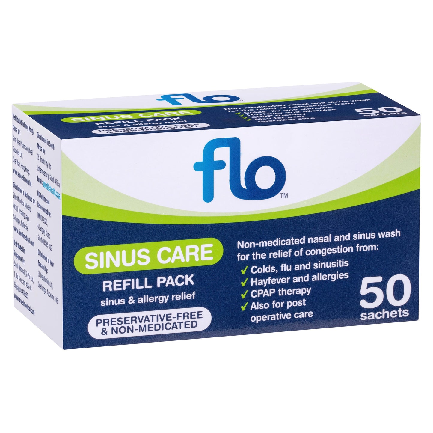 FLO Sinus Care Refill 50 Sachets - Cutprice Online