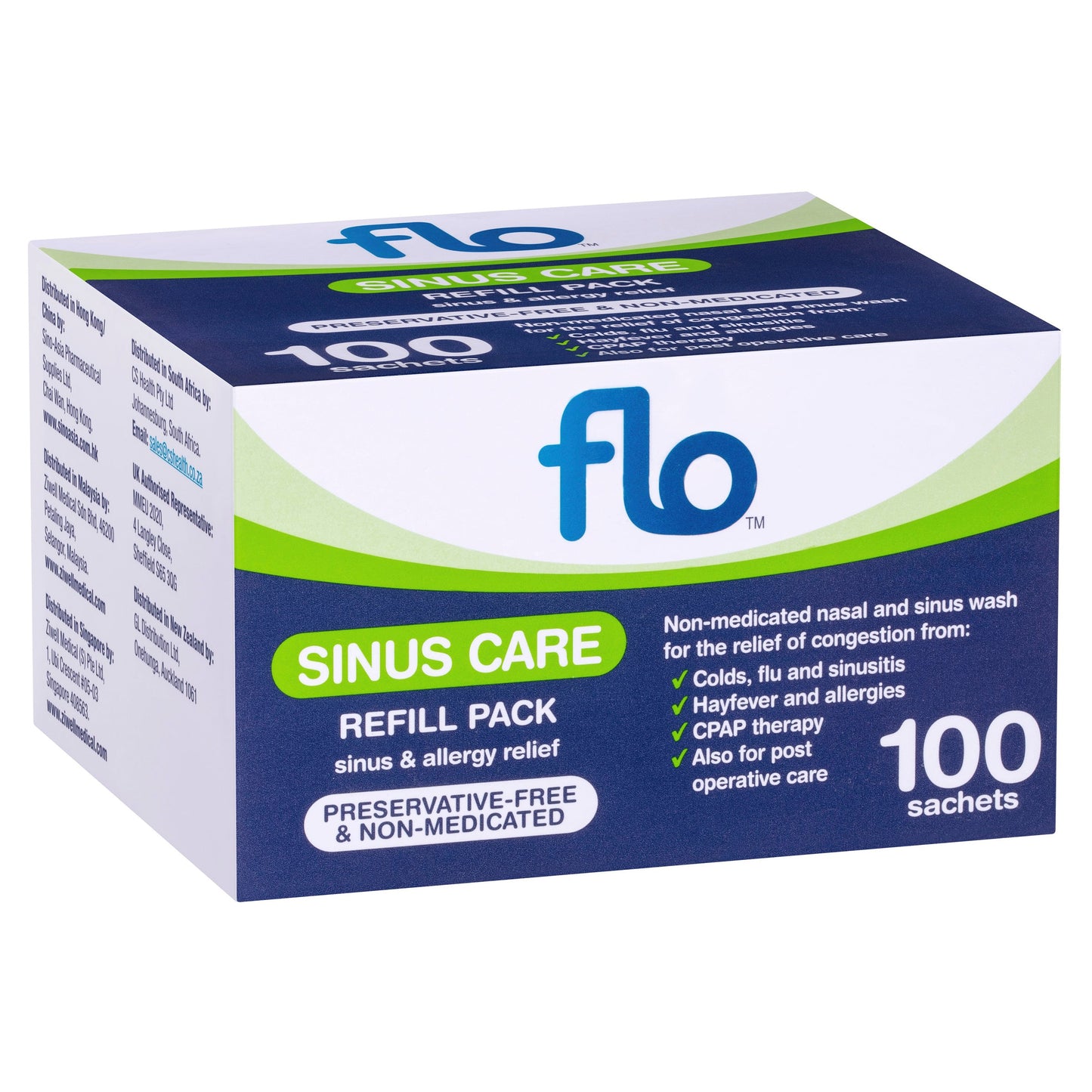 FLO Sinus Care Refill Sachets 100 - Cutprice Online