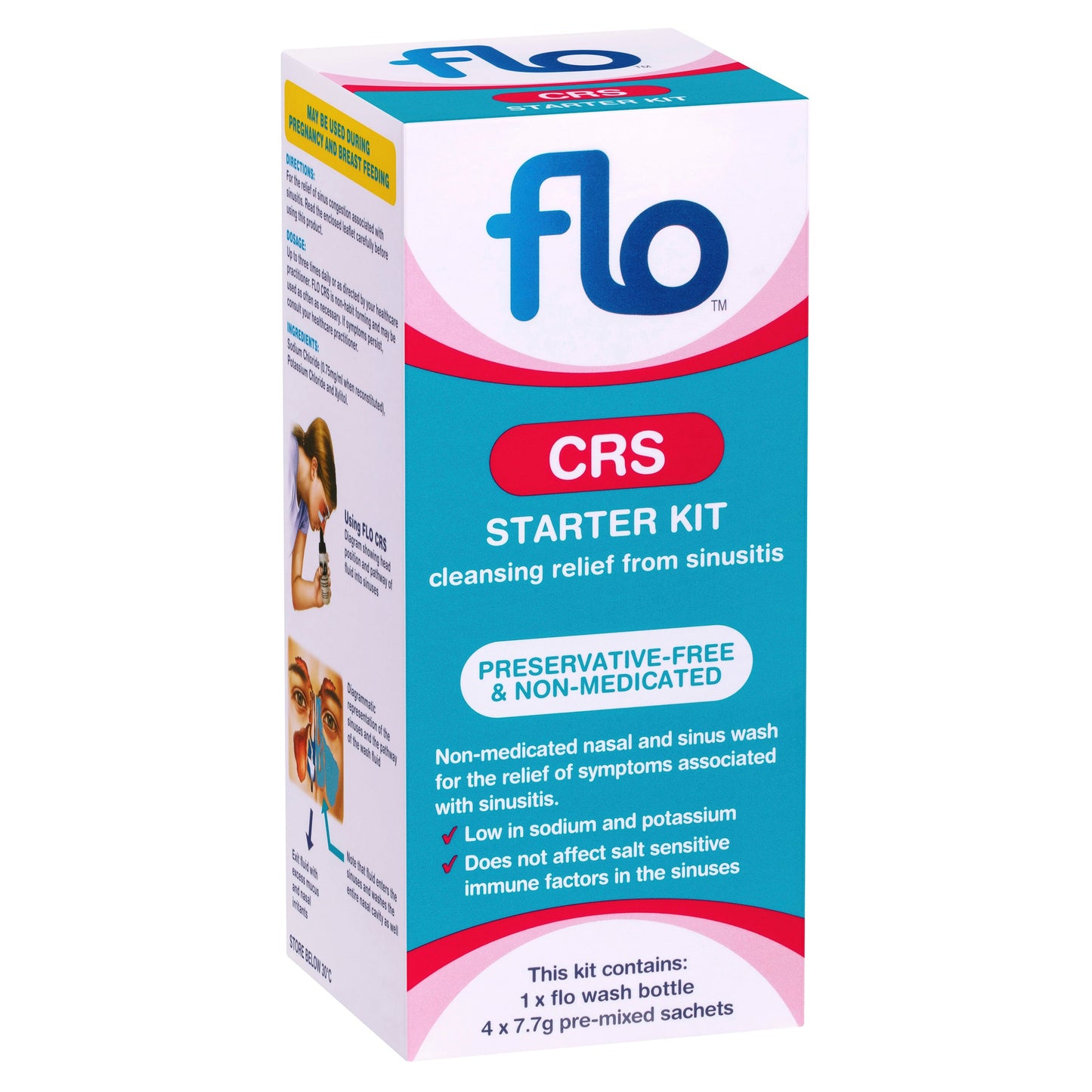 Flo CRS Starter Kit Bottle Plus 4 Sachets - Cutprice Online