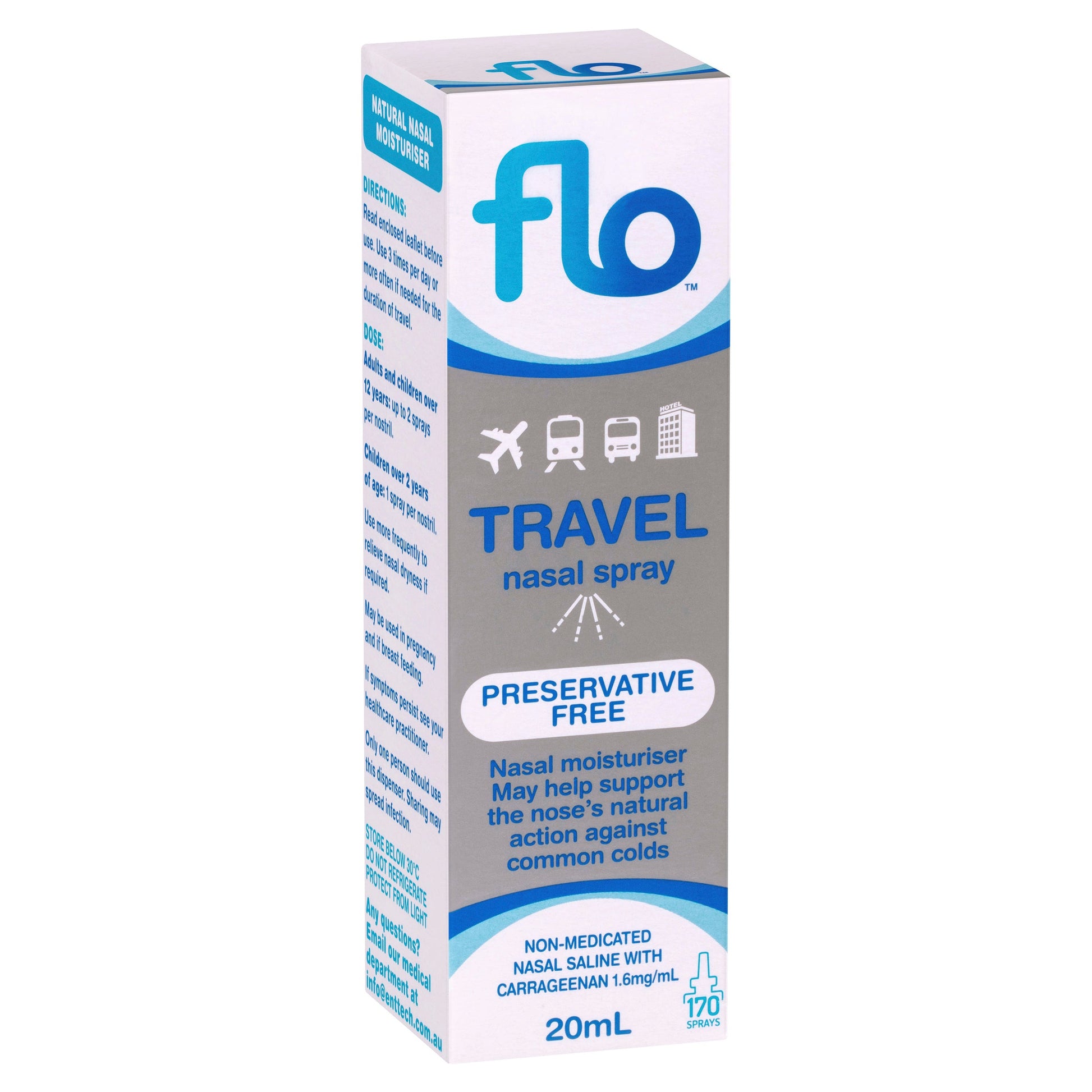 FLO Travel Nasal Spray 20ml - Cutprice Online