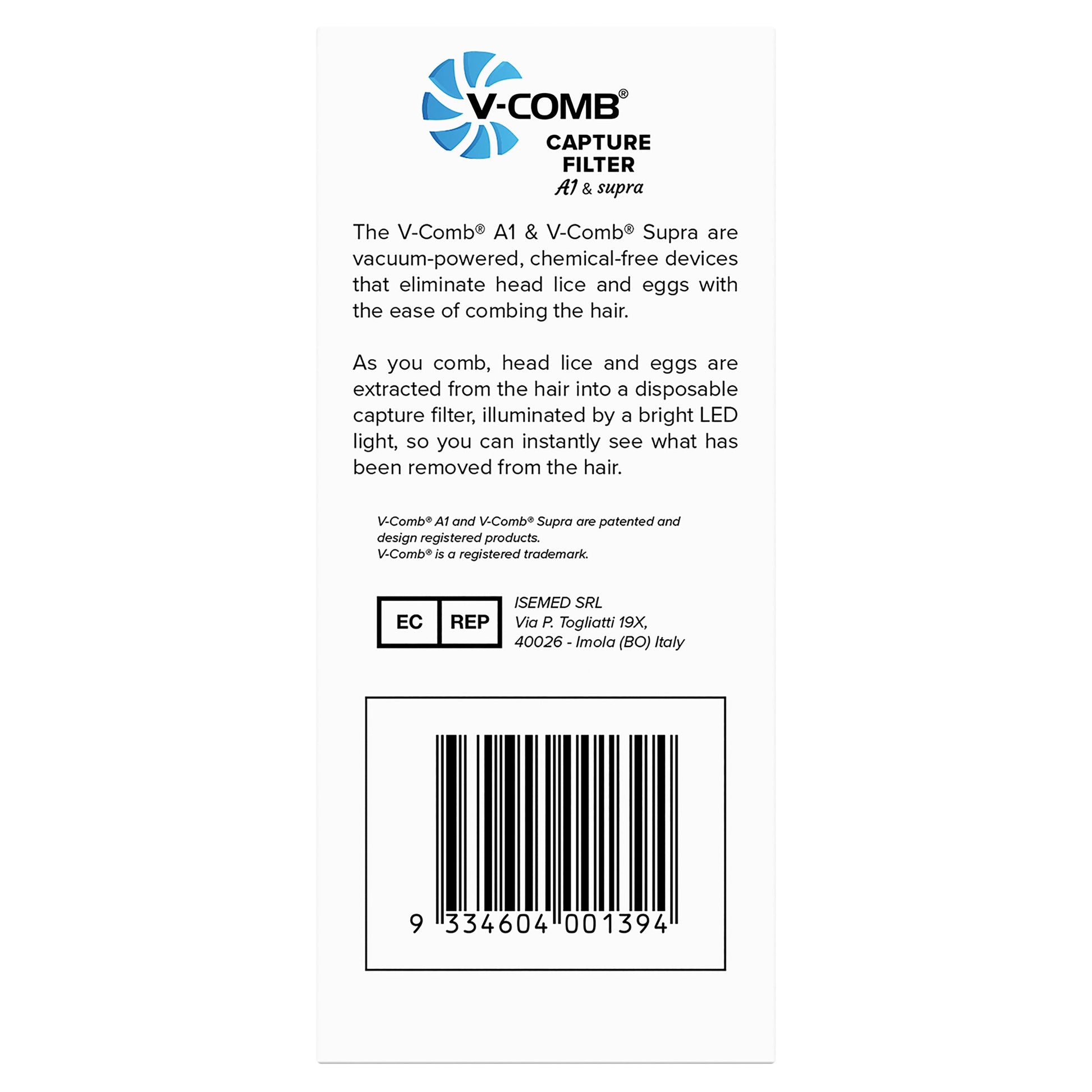 Licetec V-Comb Capture Filters A1 & Supra 6 Pack - Cutprice Online