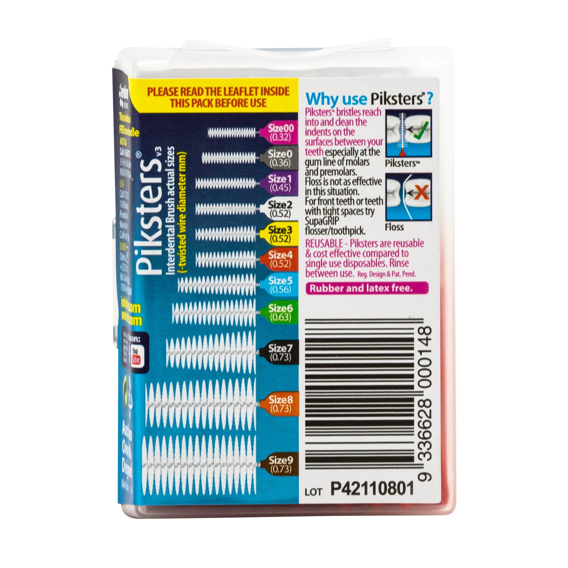 Piksters Inter Dental Brush Size 4 - 40 Pack - Cutprice Online