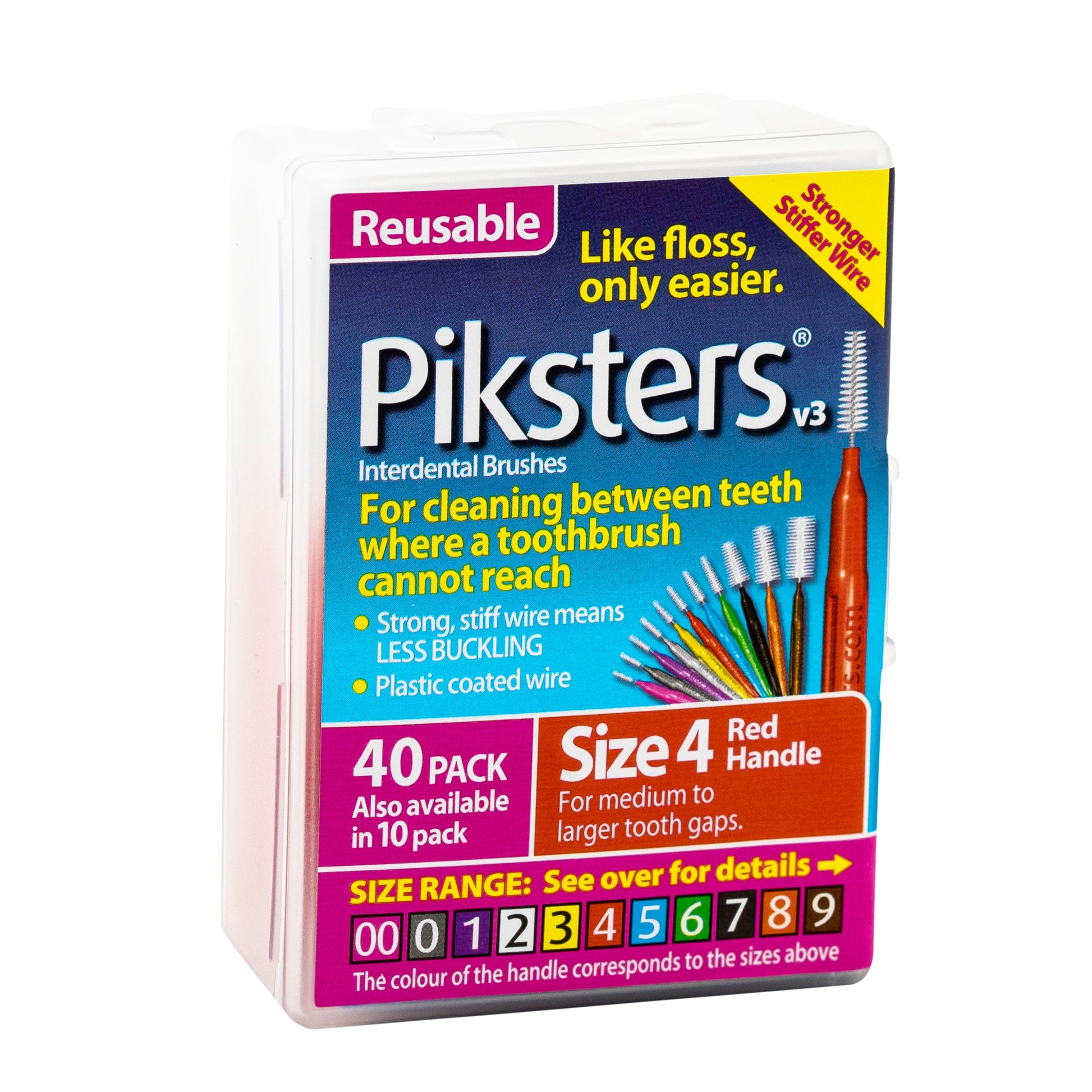 Piksters Inter Dental Brush Size 4 - 40 Pack - Cutprice Online