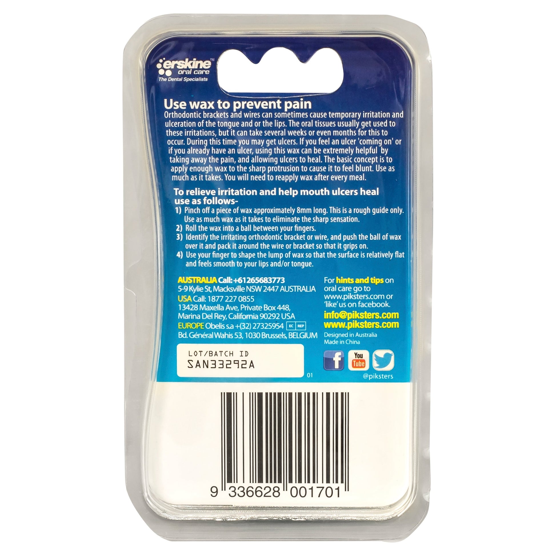 Piksters Orthodontic Wax - Cutprice Online