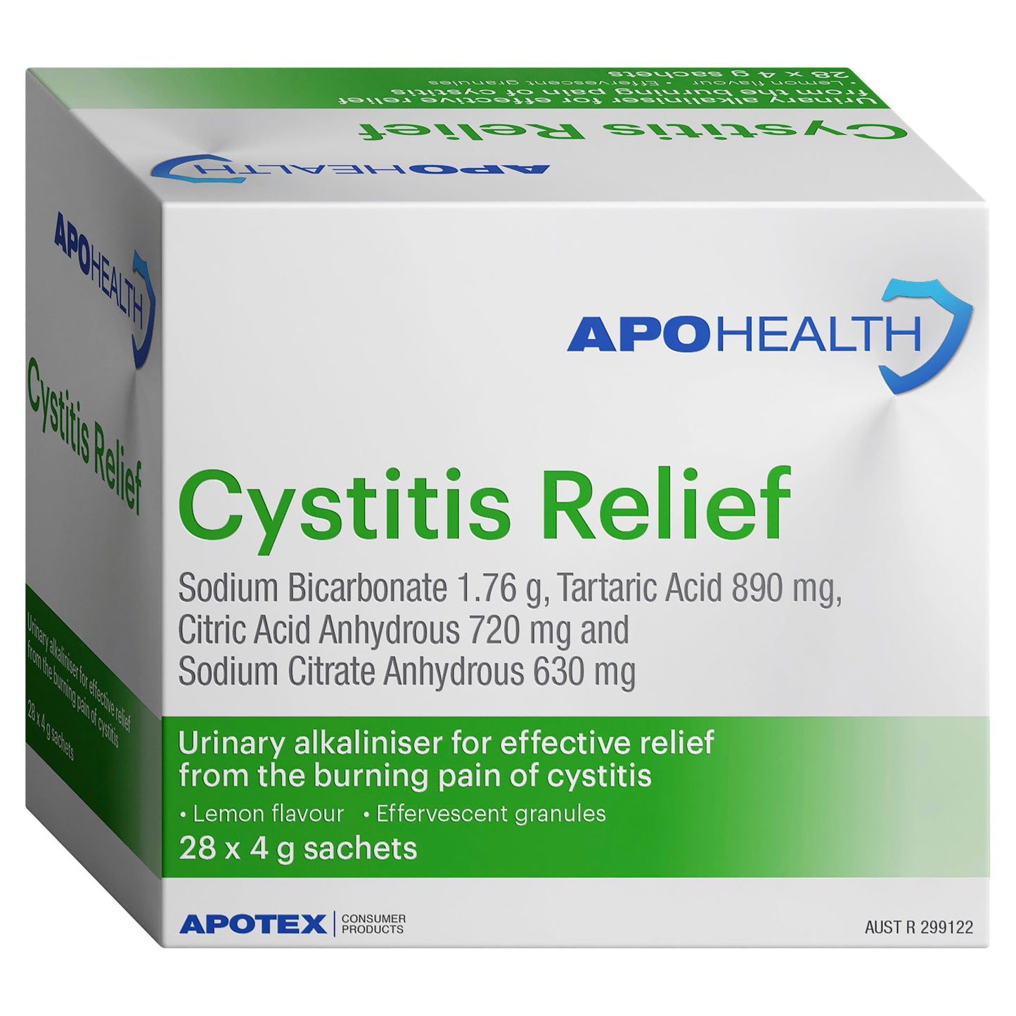 Apohealth Cystitis Relief 28 X 4g Sachets - Cutprice Online
