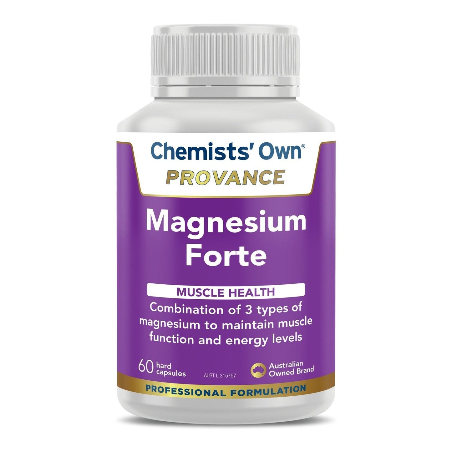 Chemists' Own Provance Magnesium Forte 60 Capsules - Cutprice Online