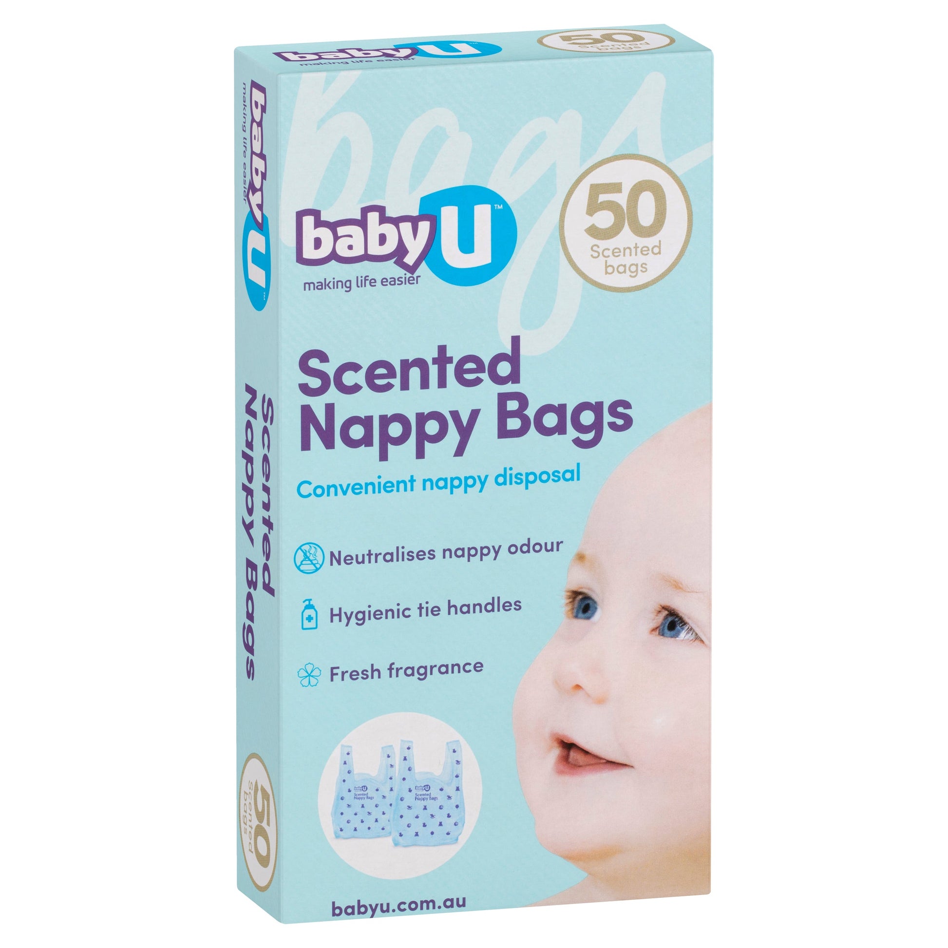 Baby U Nappy Sacks 50 Pack - Cutprice Online
