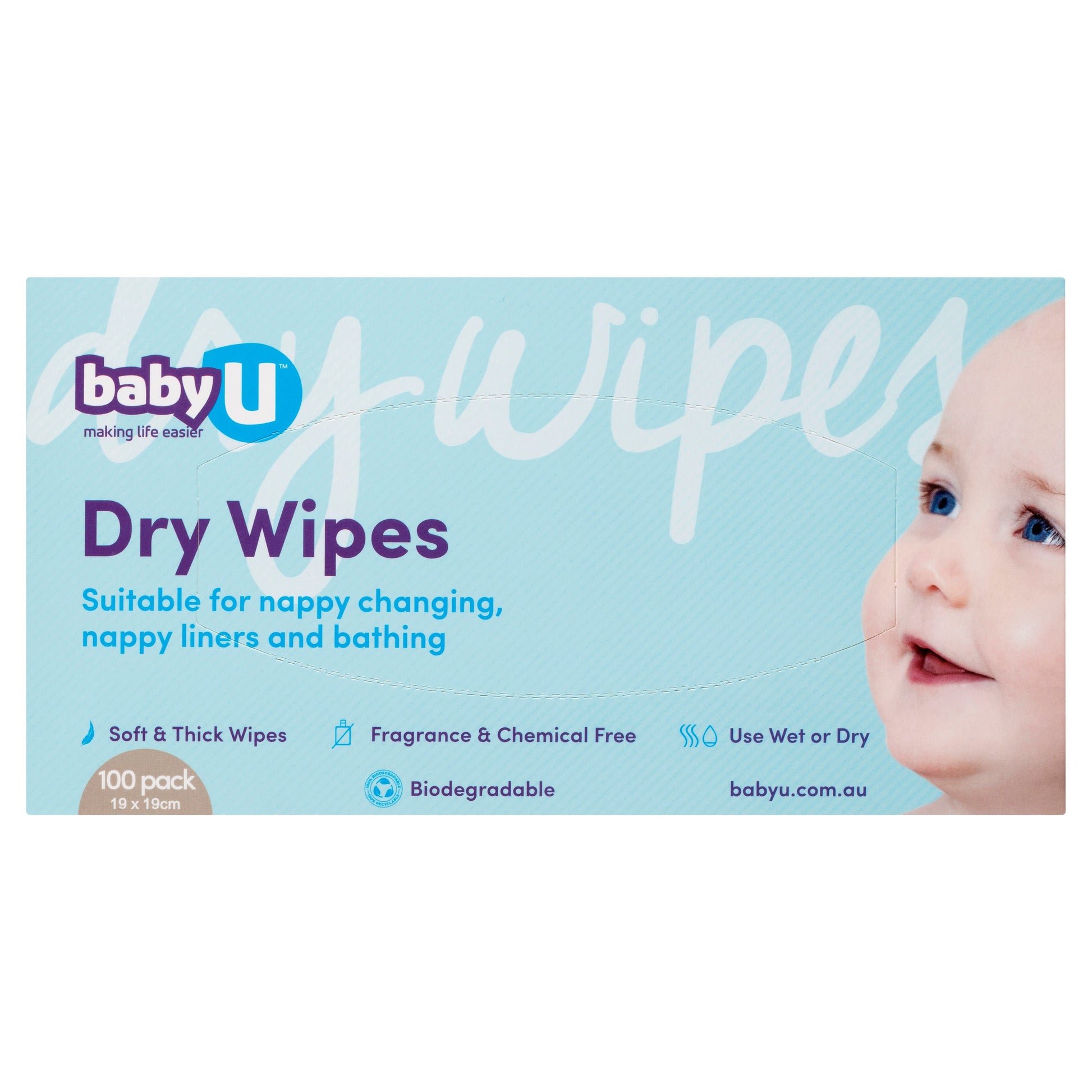 Baby U Dry Wipes 100 Pack - Cutprice Online