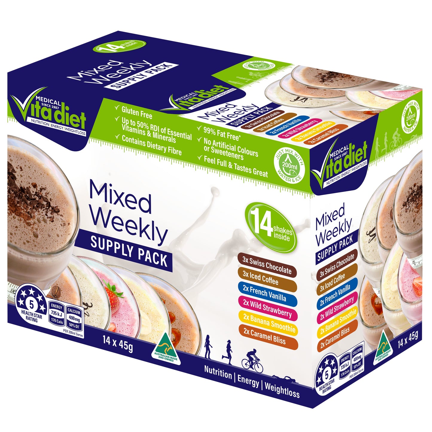 Vita Diet Mix Weekly Shake 14 Pack - Cutprice Online