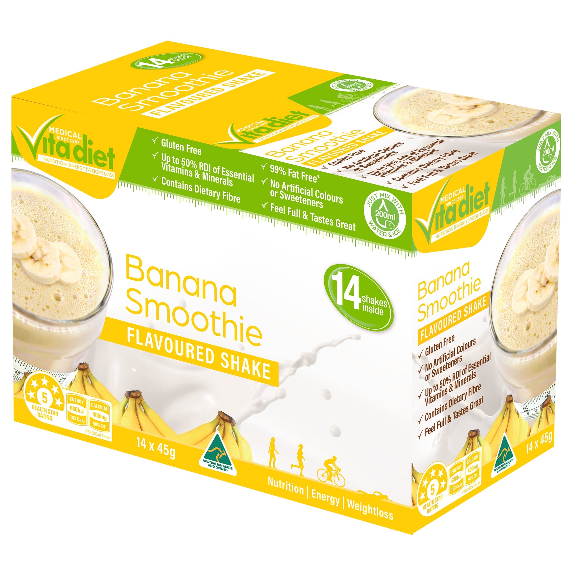 Vita Diet Banana Smoothie Sachets  14 - Cutprice Online